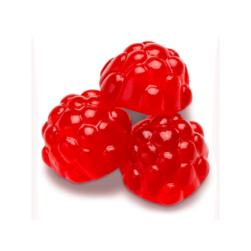 Berry Red Gummi Raspberries – Sweet & Chewy Bites