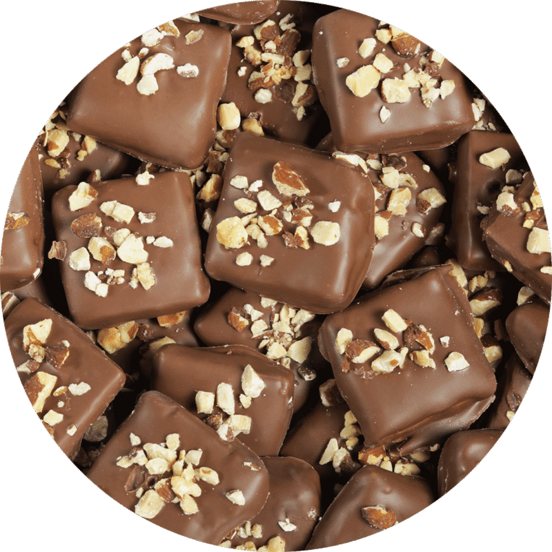 Almond Toffee Delight – Milk Chocolate Treats